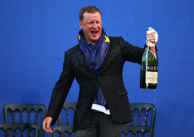 Jamie Donaldson hit the shot that won this year's Ryder Cup