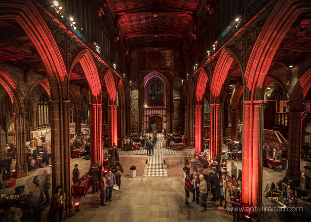 Manchester Cathedral is the home of Hangingditch's annual wine fair
