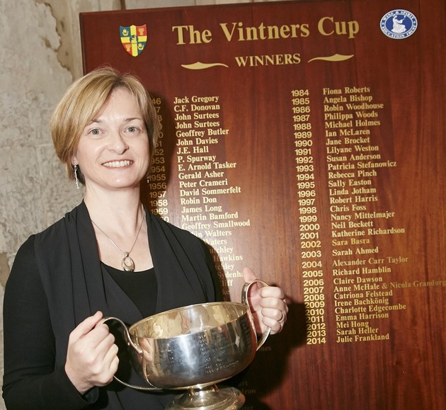 Cambridge Wine's Julie Frankland won the prestigious Vintners Cup