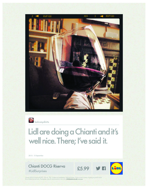 Lidl's new wine advertising campaign