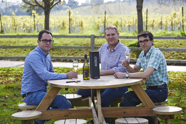 The Litmus Wine Team, Jon Worontschak, Mike Florence and winemaker Matthieu Elzinga